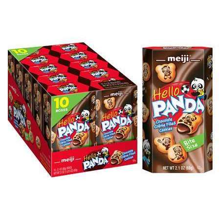 HELLO PANDA Meiji Chocolate Panda Cookies 2.1 oz., PK80 70004